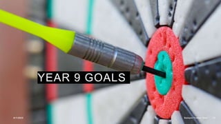 YEAR 9 GOALS
9/1/2023 Sample Footer Text 11
 