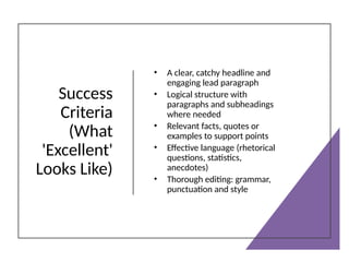 Year9_MagazineArticle English lesson ppt | PPTX