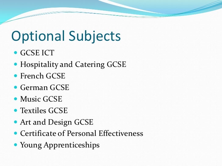 Year 9 Options Presentation Year 9 Options Presentation