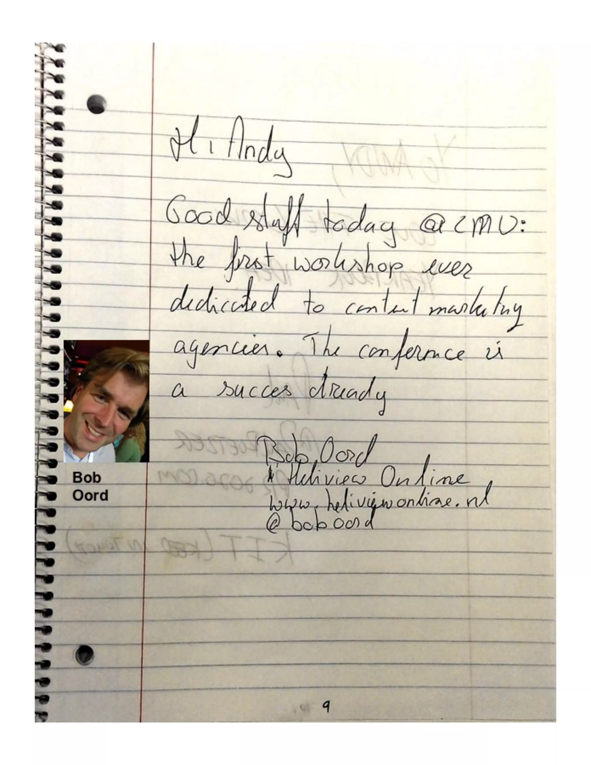 How to Meet Everybody at an Event, My CMW Yearbook by Andy Crestodina