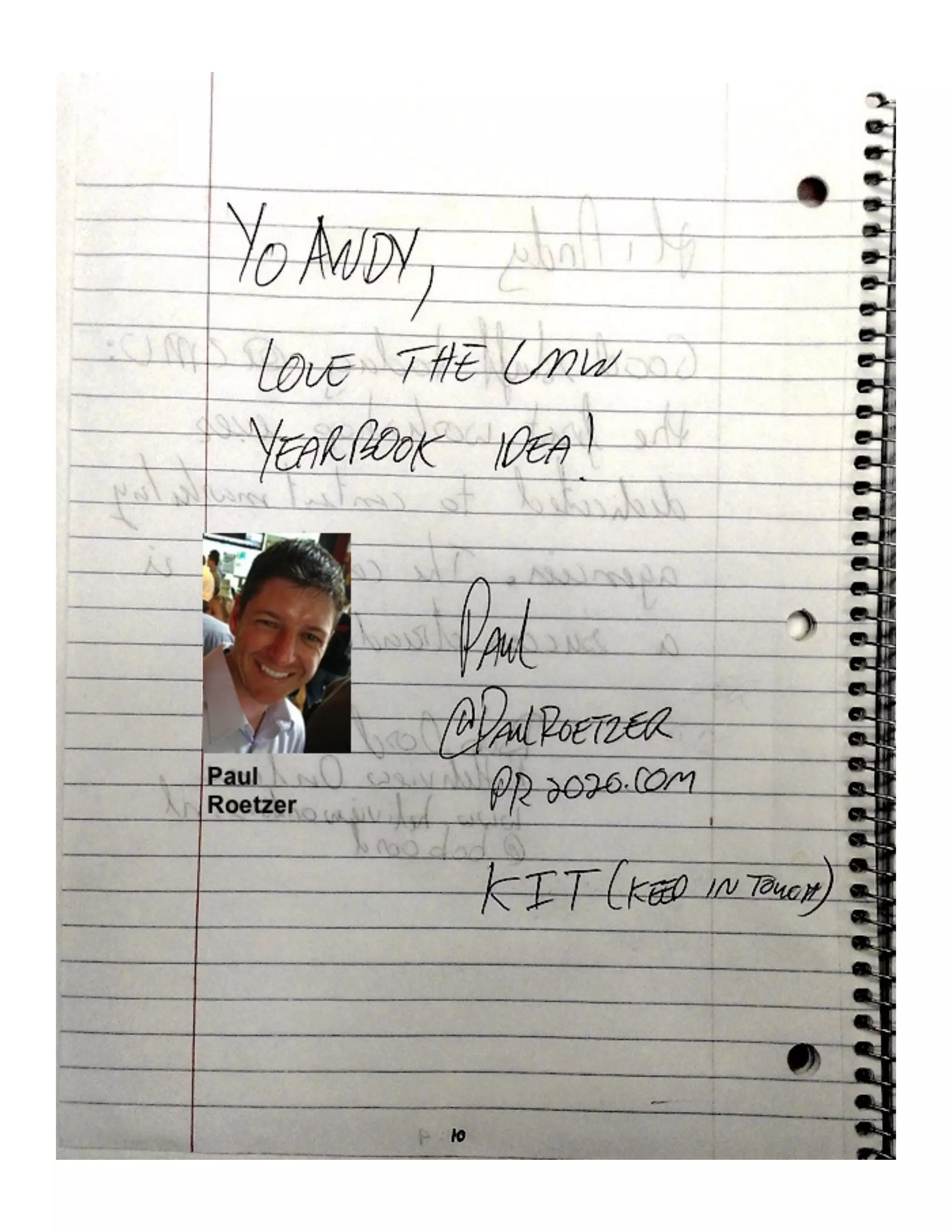 How to Meet Everybody at an Event, My CMW Yearbook by Andy Crestodina