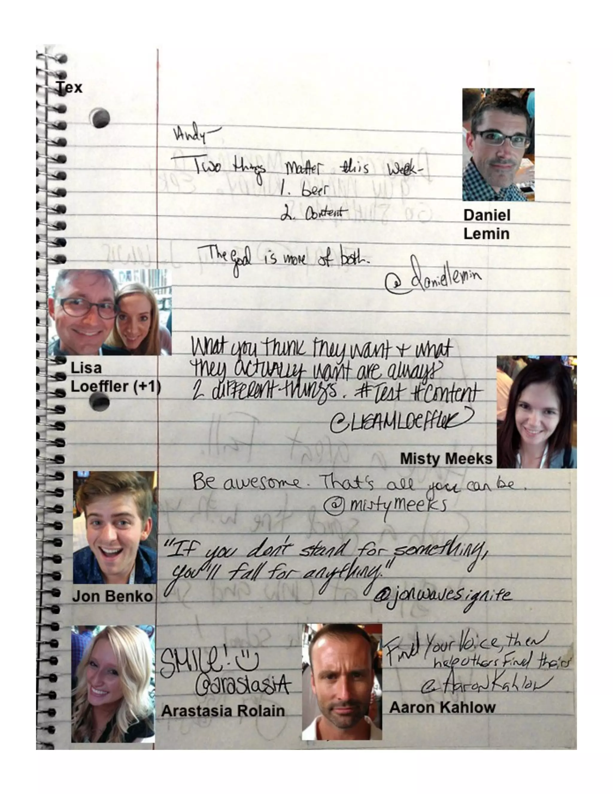 How to Meet Everybody at an Event, My CMW Yearbook by Andy Crestodina