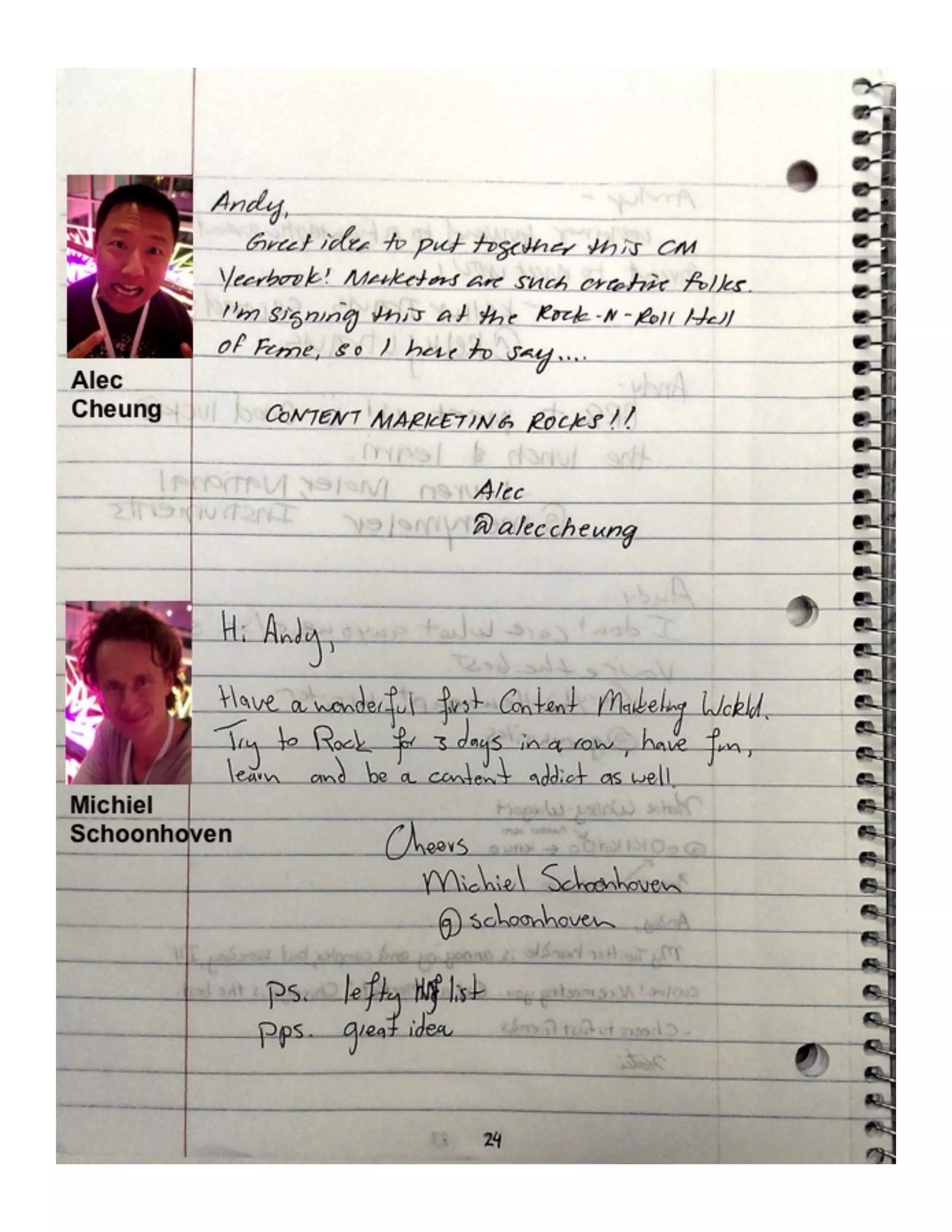 How to Meet Everybody at an Event, My CMW Yearbook by Andy Crestodina