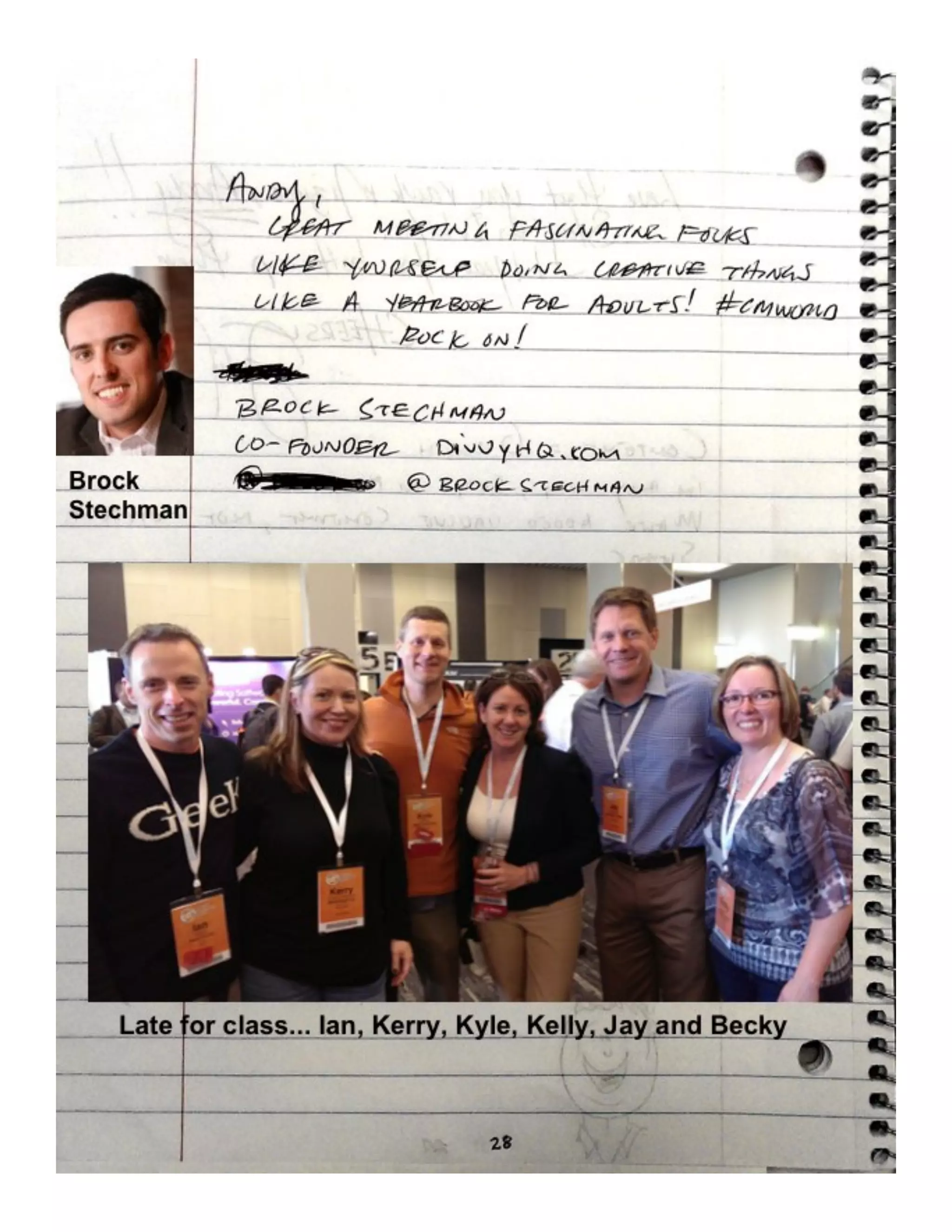 How to Meet Everybody at an Event, My CMW Yearbook by Andy Crestodina