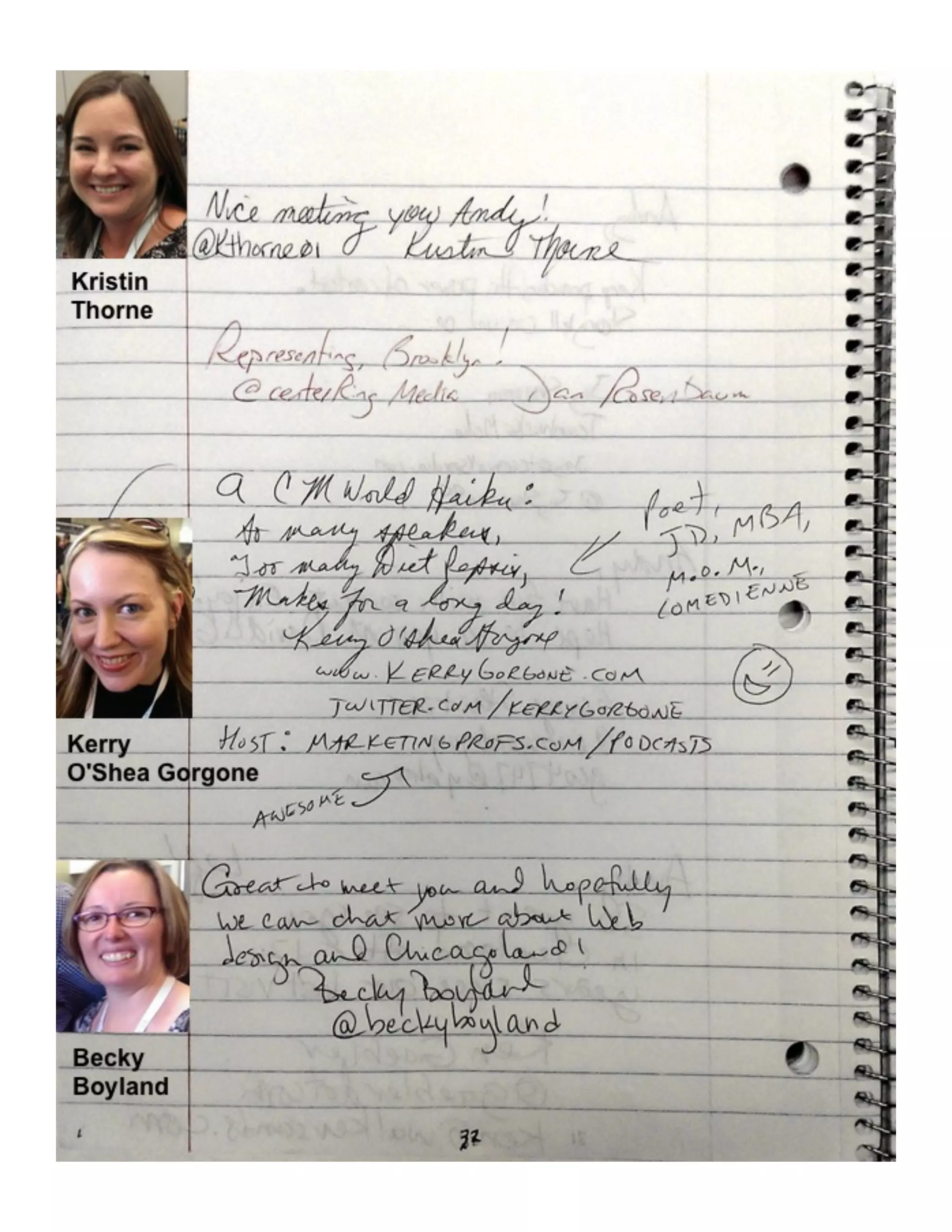 How to Meet Everybody at an Event, My CMW Yearbook by Andy Crestodina