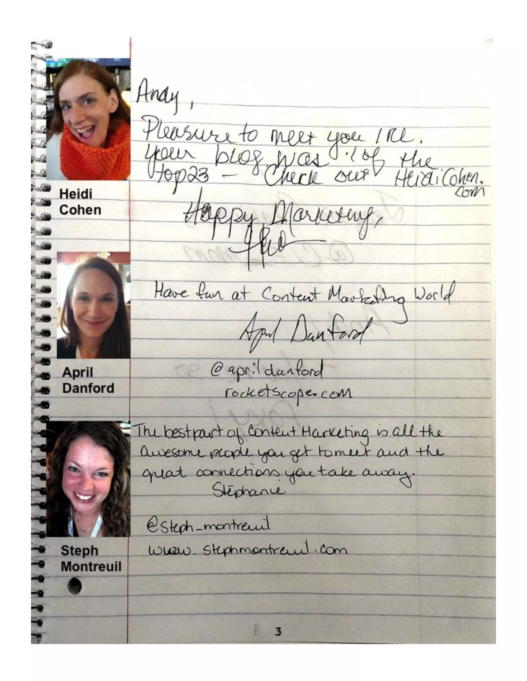 How to Meet Everybody at an Event, My CMW Yearbook by Andy Crestodina