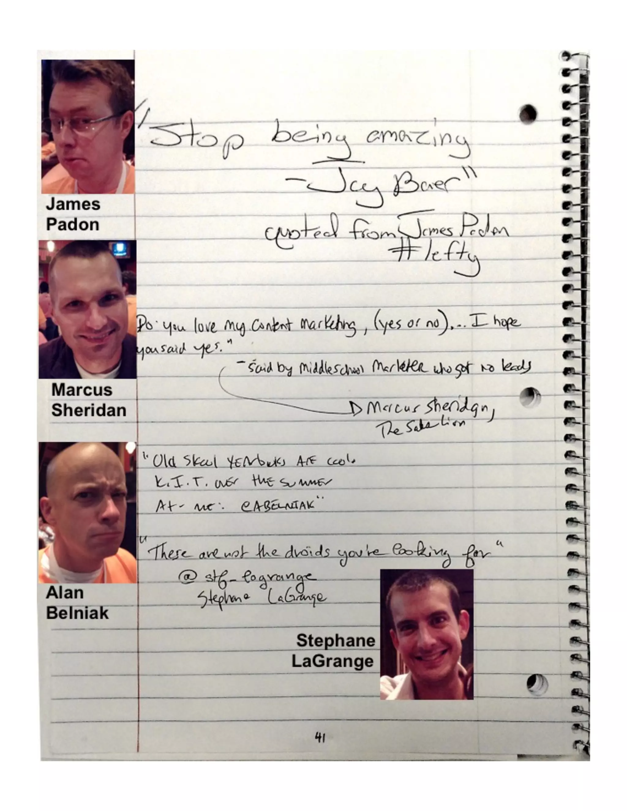 How to Meet Everybody at an Event, My CMW Yearbook by Andy Crestodina