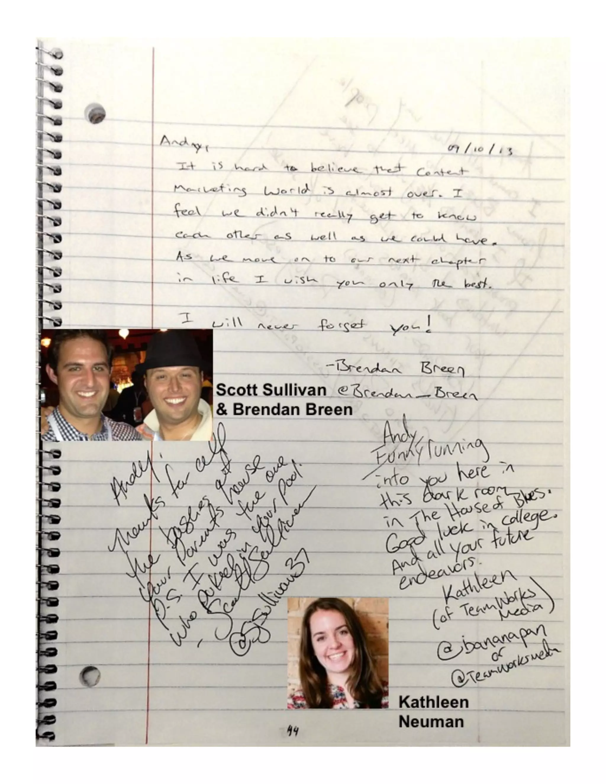 How to Meet Everybody at an Event, My CMW Yearbook by Andy Crestodina