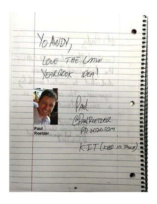 How to Meet Everybody at an Event, My CMW Yearbook by Andy Crestodina