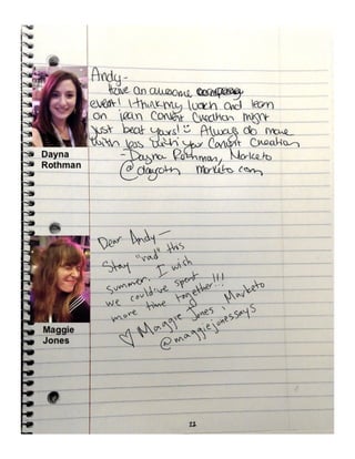 How to Meet Everybody at an Event, My CMW Yearbook by Andy Crestodina