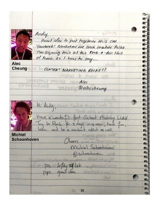 How to Meet Everybody at an Event, My CMW Yearbook by Andy Crestodina