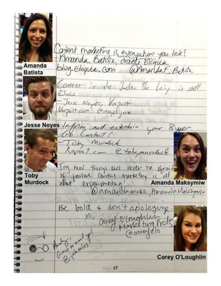 How to Meet Everybody at an Event, My CMW Yearbook by Andy Crestodina