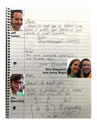 How to Meet Everybody at an Event, My CMW Yearbook by Andy Crestodina