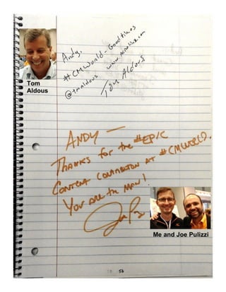 How to Meet Everybody at an Event, My CMW Yearbook by Andy Crestodina
