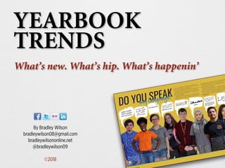 YEARBOOK
TRENDS
What’s new. What’s hip. What’s happenin’
By Bradley Wilson
bradleywilson08@gmail.com
bradleywilsononline.net
@bradleywilson09
©2018
DO YOU SPEAK
GERMAN Despite having difficlty with
German grammatical rules, senior Ryan
Ayala found that German had it’s easy
parts too like conjugating verbs. Ayala had
a few reasons why learning this language
was important. “My brother had joined the
army previously and his first deployment
was in Germany so I though it would be
nice to learn German,” Ayala said. “Since I
already had some knowledge of spanish,
learning German was a little bit easy.”
Photo byEmily Edwards.
AMERICAN SIGN LANGUAGE Senior Jessica
Jaynes is in her second year of American
Sign Language and although she has not
met a Deaf person, she still appreciates her
knowledge of the language. “I’ve always
liked [American Sign Language],” Jaynes said.
“I thought it was pretty nifty, because it
gives you the opportunity to talk to people
you wouldn’t normally talk to without
some extra help. The grammer [is the
most difficult part]. They put their words
backwards and the word order with the
time going first and there are different ways
to write stuff.” Photo by Emily Edwards.
AMERICAN SIGN LANGUAGE Junior
Hunter Honan is in his second year of
American Sign Language. Although
somethings can be challenging, having the
teacher demonstrate signs has helped him
learn the language. “I enjoy [American Sign
Language] because learning the new signs
is enjoyable,” Honan said. “The glossing is very
difficult. Glossing is where you have to
capitalize [all the words]. It’s unlike normal
writing. It’s very different.“ Photo by Emily
Edwards.
my language?
SEPEDI Knowing two languages can be
difficult for students, but junior Moloko
Maleka knows four languages: Sepedi,
Setswana, English and Setsonga. “Knowing
these languages is beneficial if I travel
around South Africa to different places,
then I can communicate with the people
easier,” Maleka said. “I learned Sepedi [and
english] at the same time, but I guess I got
my training with Sepedi because that’s
the language we use at home.” Photo by
Morgan Costner.
GERMAN Although she has trouble with
the pronunciation of German words,
senior Hannah Lamb saw German as an
option for a foreign language and took
it. “I decided to [learn] German because
it’s the most interesting language that was
available [at University High],” Lamb said.
“Pronunciation is hard, because it is a very
literal language. You could say bicycle and
have 17 adjectives to describe that bicycle.”
Photo by Emily Edwards.
ITALIAN Online resources, like Youtube
and Rosetta Stone coupled with his
grandma’s own teaching, aided sophomore
Elijah Leon in learning Italian. Leon’s
passion for the country moved him to
pursue acquiring the language. “I love the
country,” Leon said. “I love the cities. I love
watching the sports they play there and I
am a little bit Italian. The most difficult
part [of Italian] is trying to remember
some of the different words and phrases
that they use and the different accents. The
easiest part has been that some of the words
are similar to Spanish and English, and
so seeing those words that are similar and
comparing it is easy to remember them.”
Photo by Emily Edwards.
SPA
und
lea
the
Sp
th
T
[
ARABIC Growing up in a household that
spoke both English and Arabic helped
junior Sajah Yousef learn to fluently speak
Arabic. “I learned [Arabic] and English
at the same time,” Yousef said. “I think it’s
better to know more languages than one
so you can understand things when you go
traveling and so you can speak to family. [If
you want to learn] I would say get a good
teacher.” Photo by Emily Edwards.
With three different language courses offered at University High,
students had the opportunity to expand not only their knowledge of
the world around them, but also the people in it.
There are also students like junior Elianeth Alicea who can speak
two languages fluently already, but decide to add on one more
because they’re interested in learning about various cultures. Alicea
fluently speaks English and Spanish, but she is currently learning
American Sign Lanaguage.
“Knowing more than one language allows you to communicate
with different types of people,” Alicea said. “Not only that but it
makes you feel like your world gets smaller and smaller the more you
get to know and it’s just really fun to get to meet different people
from different backgrounds and it’s just really beneficial for onese
In addition to being able to meet new people and learn their
stories, knowing various languages gives students the chance to t
more and not feel like an outsider.
“When you know multiple languages it helps you if you leave
the country, because then you are more comfortable and you ha
somewhat of an idea of what is going on around you,” sophom
Adrian Edwards said. “I am trying to learn Spanish so that wh
leave the country to visit my family in the Dominican Republ
communicate with not only them but the people there.”
Story by Emily Edwards
BARKING DOGS DON’T BITE I LOVE YOU SO MUCH
WORK MAKES LIFE SWEET
ELEVATOR
CRAZY
ALL YOU HAVE TO DECIDE IS
WHAT TO DO WITH THE TIME
THAT IS GIVEN TO YOU
t Life
 