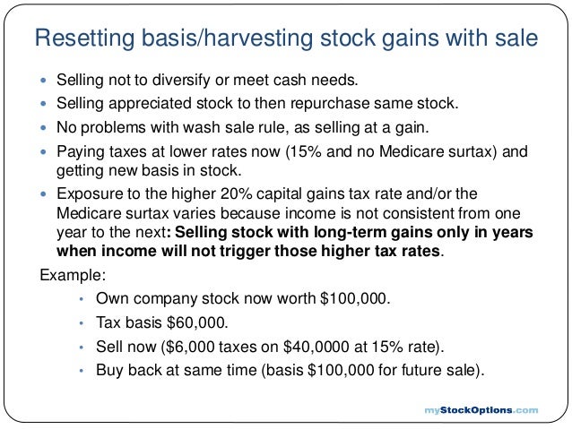 Restricted stock options tax rate