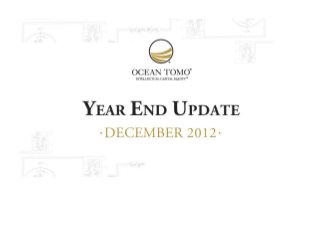 2012 Year End Update Slides