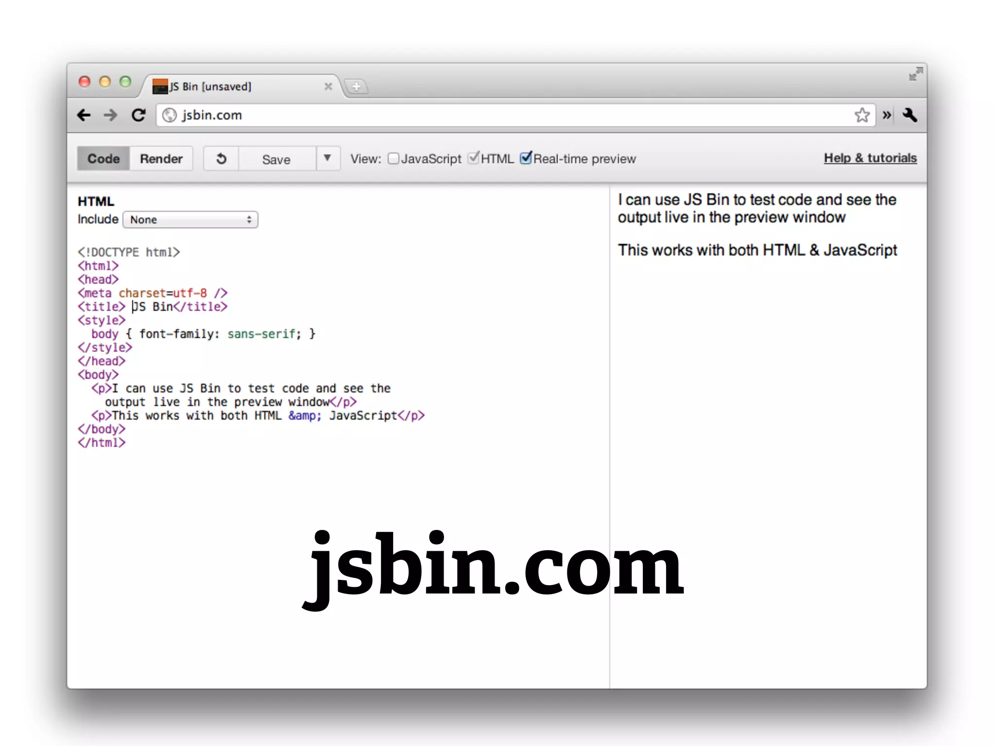 jsbin.com
 