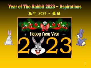 1
兔 年 2023 ~ 愿 望
 
