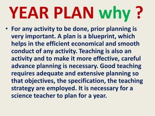 Year plan