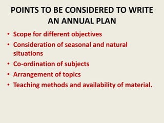 Year plan
