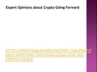 Expert Opinions about Crypto Going Forward
 