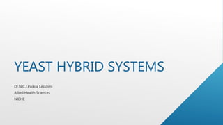YEAST HYBRID SYSTEMS
 