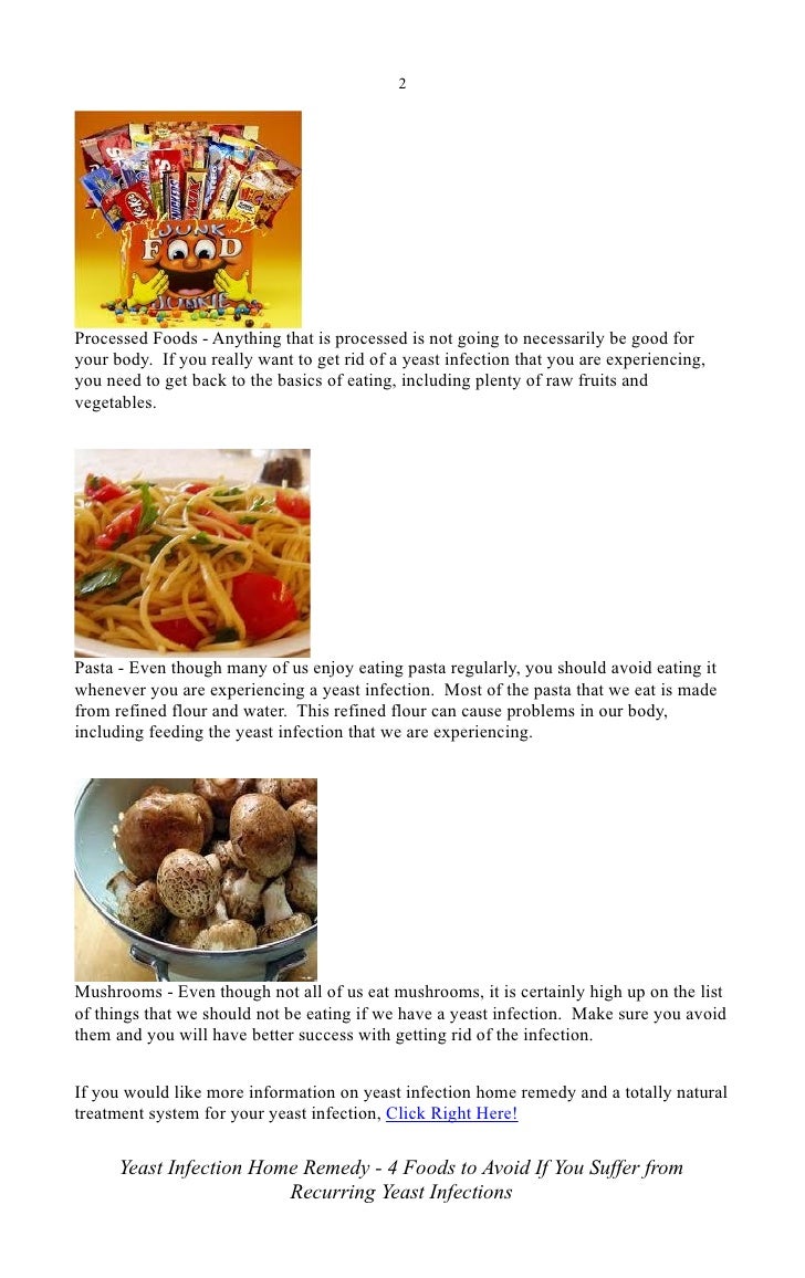 Foods To Avoid Eating With A Yeast Infection Foods To Avoid Eating With A Yeast Infection