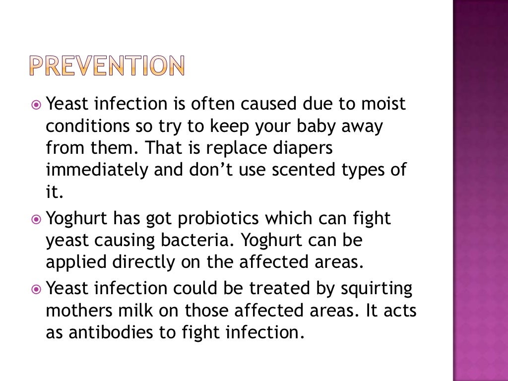Yeast infection in babies