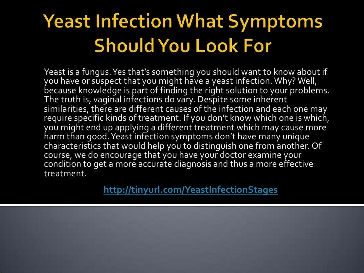 Yeast infection stages