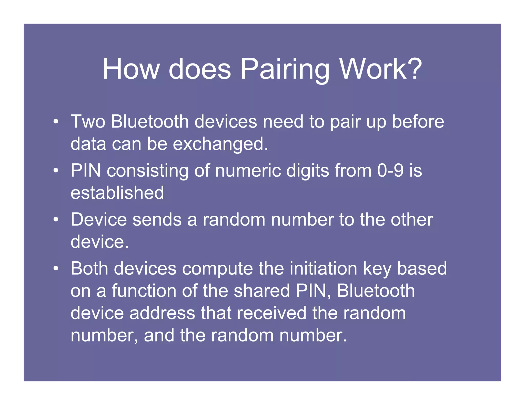 Bluetooth Vulnerabilities