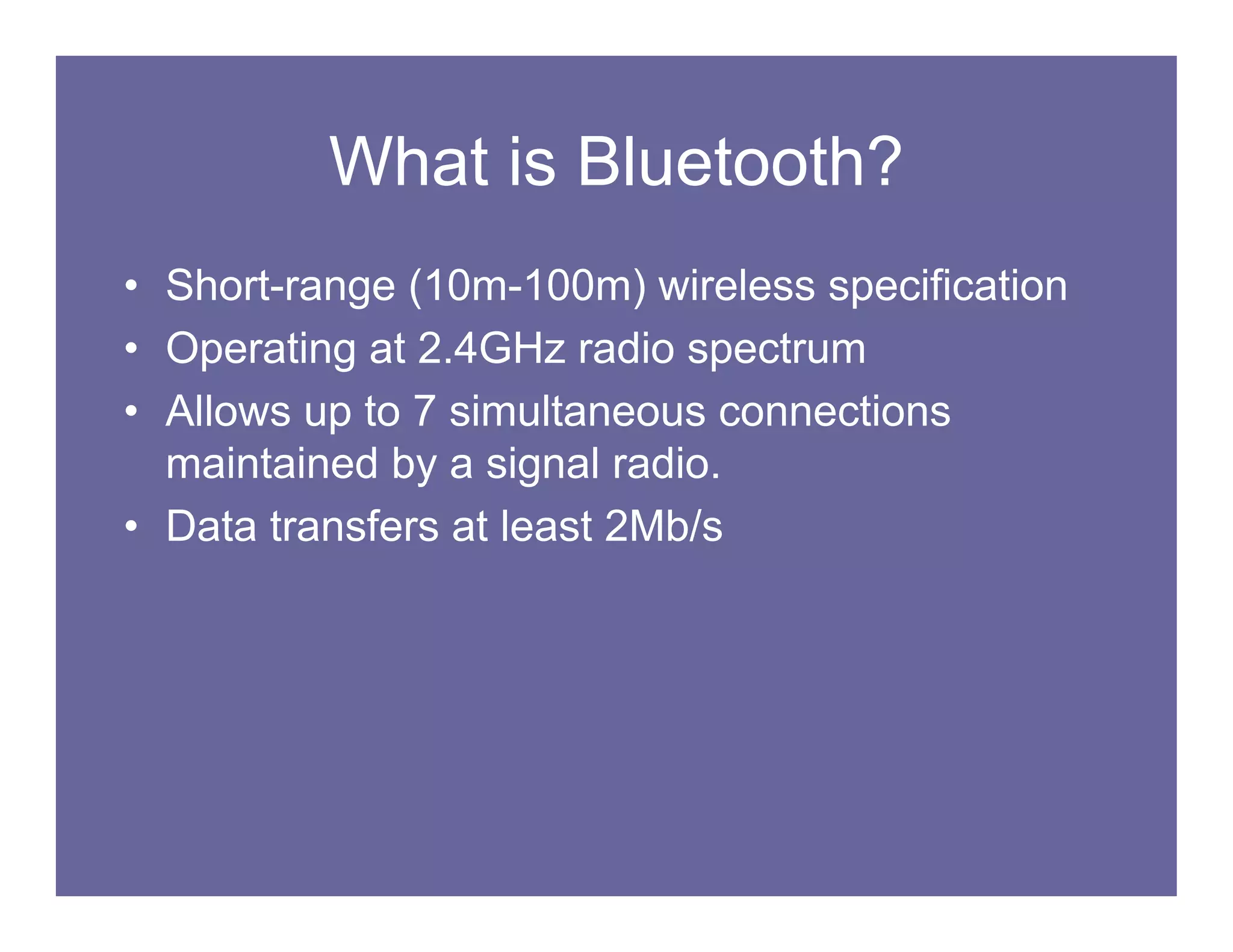 Bluetooth Vulnerabilities