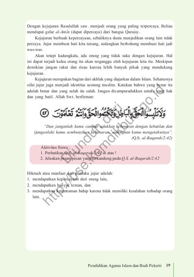 Pendidikan agama islam dan budi pekerti kelas 7 (buku 