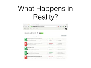 What Happens in
Reality?
 