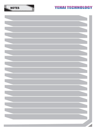 YEHAI TECHNOLOGYYEHAI TECHNOLOGYNOTES
 