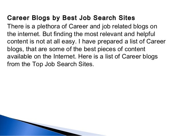 career blogs by job search sites job search blogs