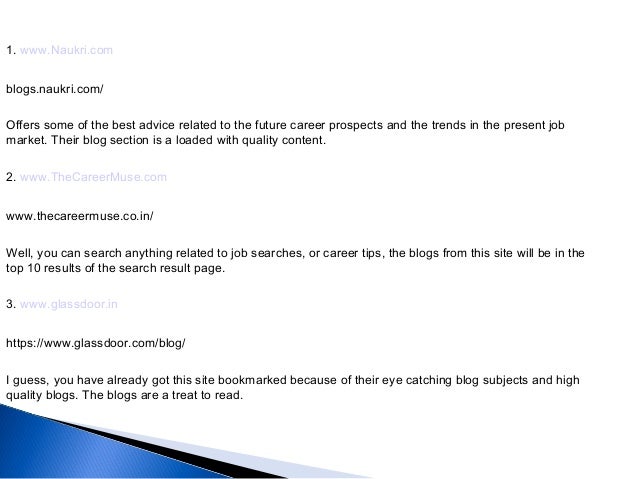 career blogs by job search sites job search blogs