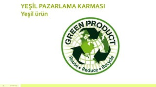 YEŞİL PAZARLAMA KARMASI
Yeşil ürün
18 mart 201536
 
