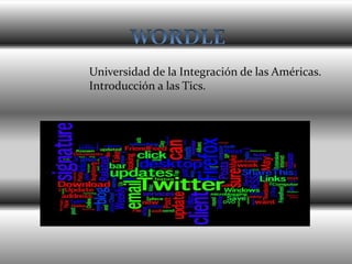 Universidad de la Integración de las Américas.
Introducción a las Tics.
 