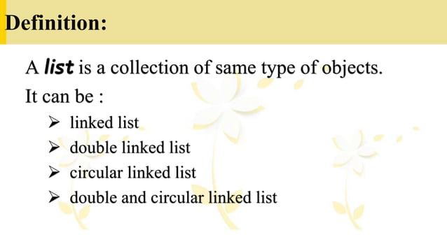 Double Linked List (Algorithm) | PPTX