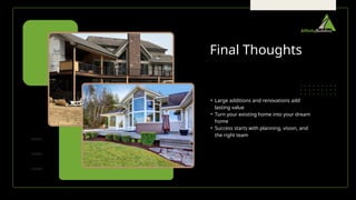 Large Room Additions & Full Renovation Projects | Affinity Building | PPTX