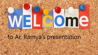 to Ar. Ramya’s presentation
 