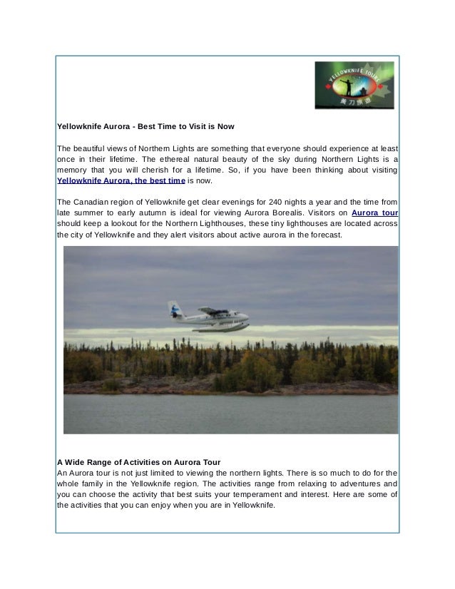 Yellowknife Aurora Best Time to Visit is Now