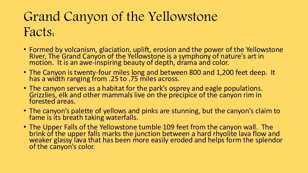 Yellowstone National Park Geography
