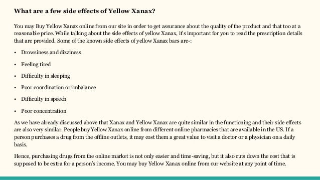 Price yellow xanax