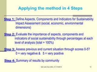 Assessing Sustainability of Swiddens systems in Tropical Forest Margins