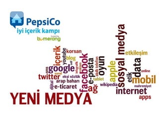 Yeni bir iletişim ortamı yeni bir medya pepsi co i̇yi i̇çerik kampı
