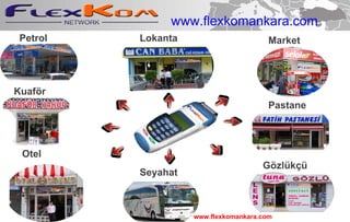 Petrol Kuaför Otel Seyahat Gözlükçü Pastane Market Lokanta www.flexkomankara.com www.flexkomankara.com 