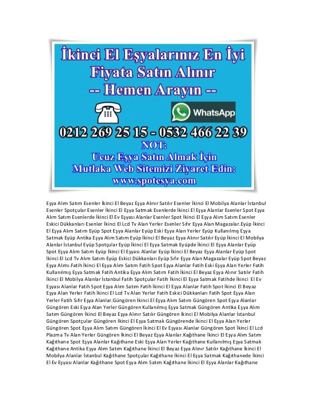 Manavgat Ikinci El Esya Alim Satim 0532 621 31 99 Manavgat Spot Beyaz Esya Mobilya Alanlar Satanlar