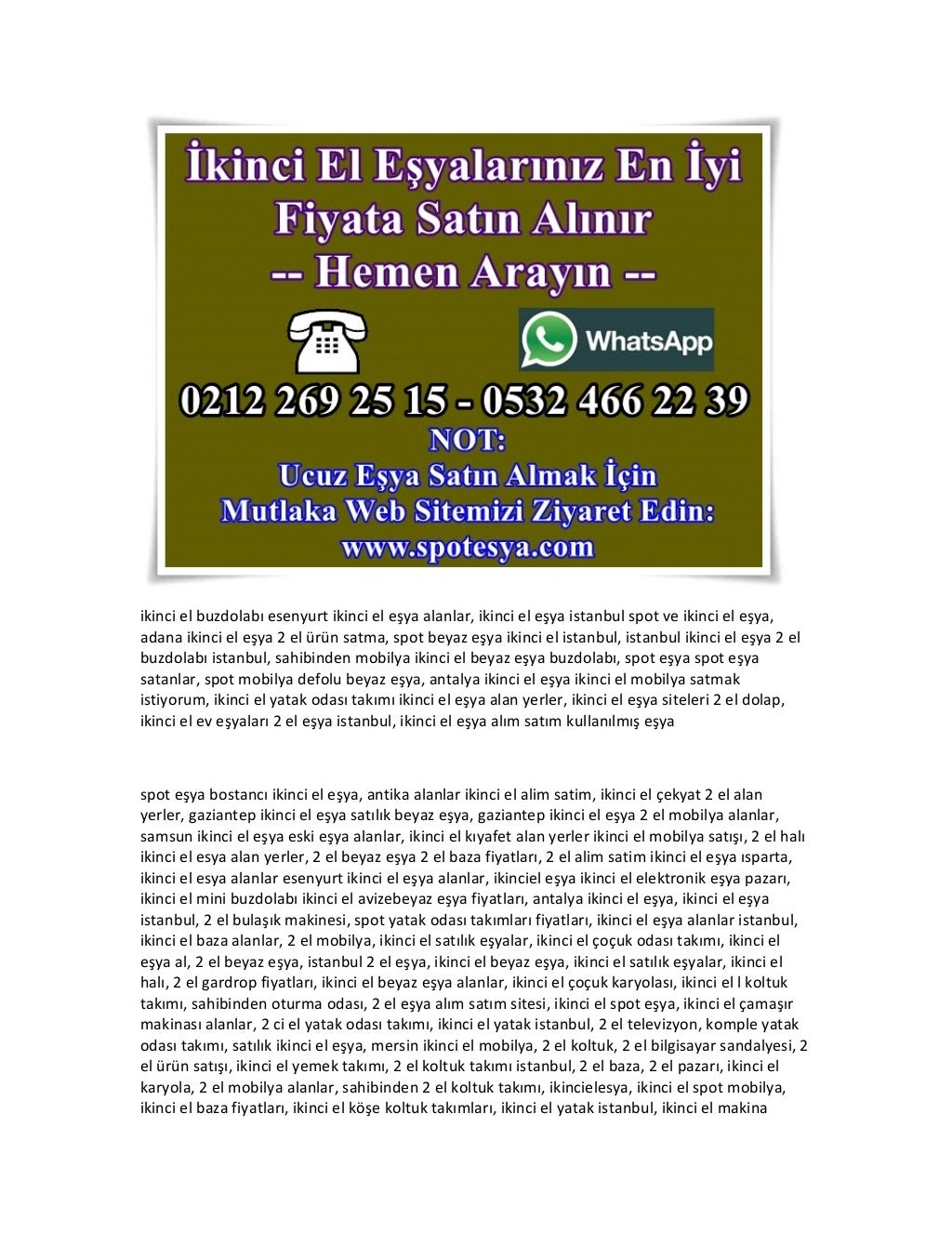 Komple ev eşyası alımı 0532 466 22 39